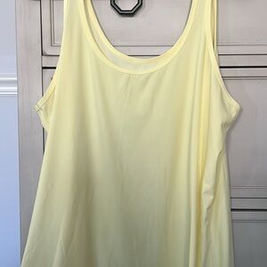 Light Yellow Women's Tank Top - Soft Scoop Neck